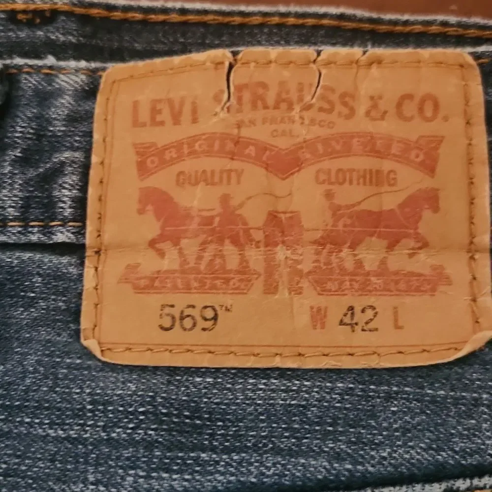 Levi's 569 Blue Jeans Denim Shorts 42